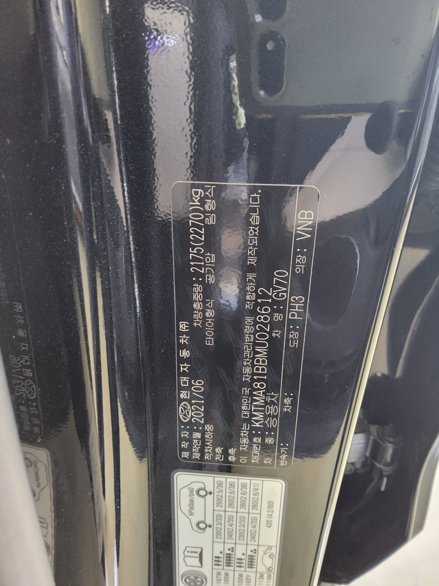 2021 - genesis gv70