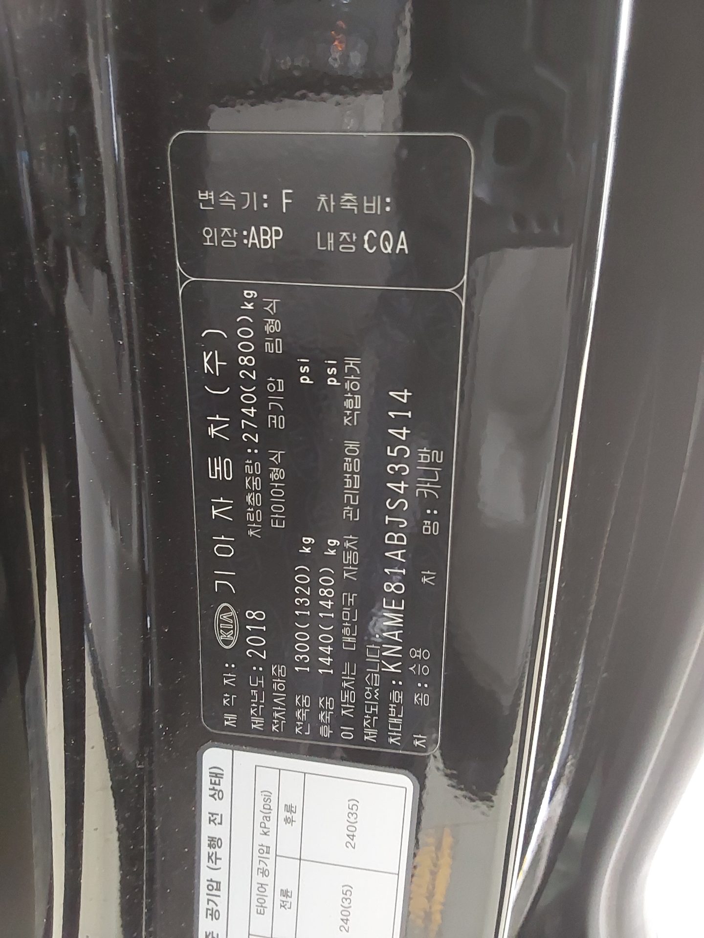 2018 - kia carnival