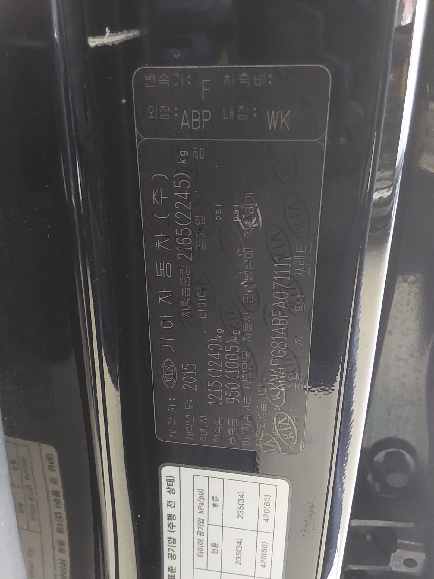 2015 - kia sorento