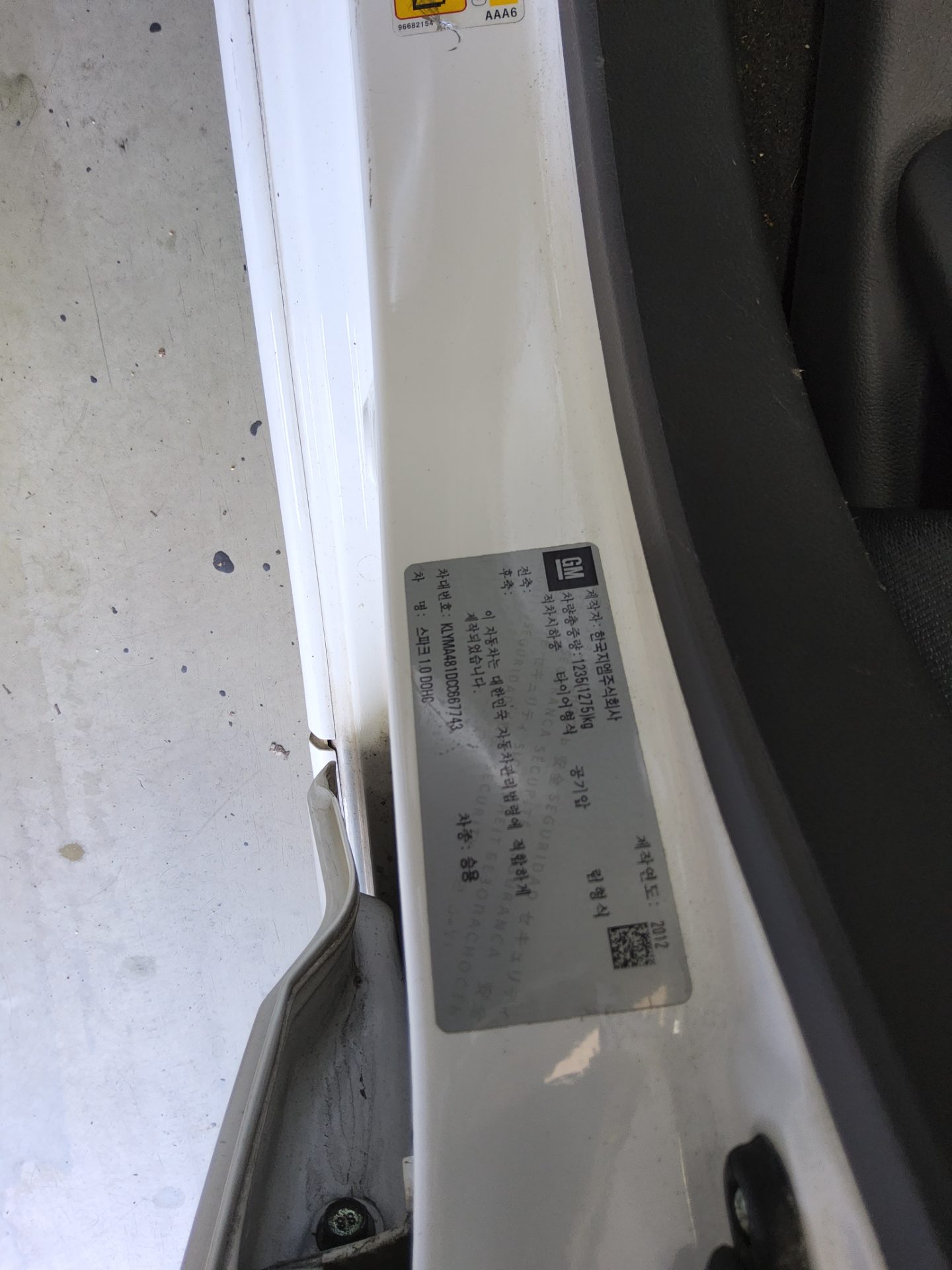 2012 - chevrolet spark