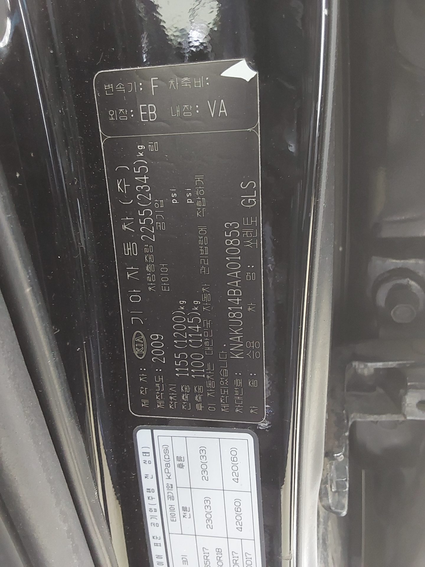 2010 - kia sorento