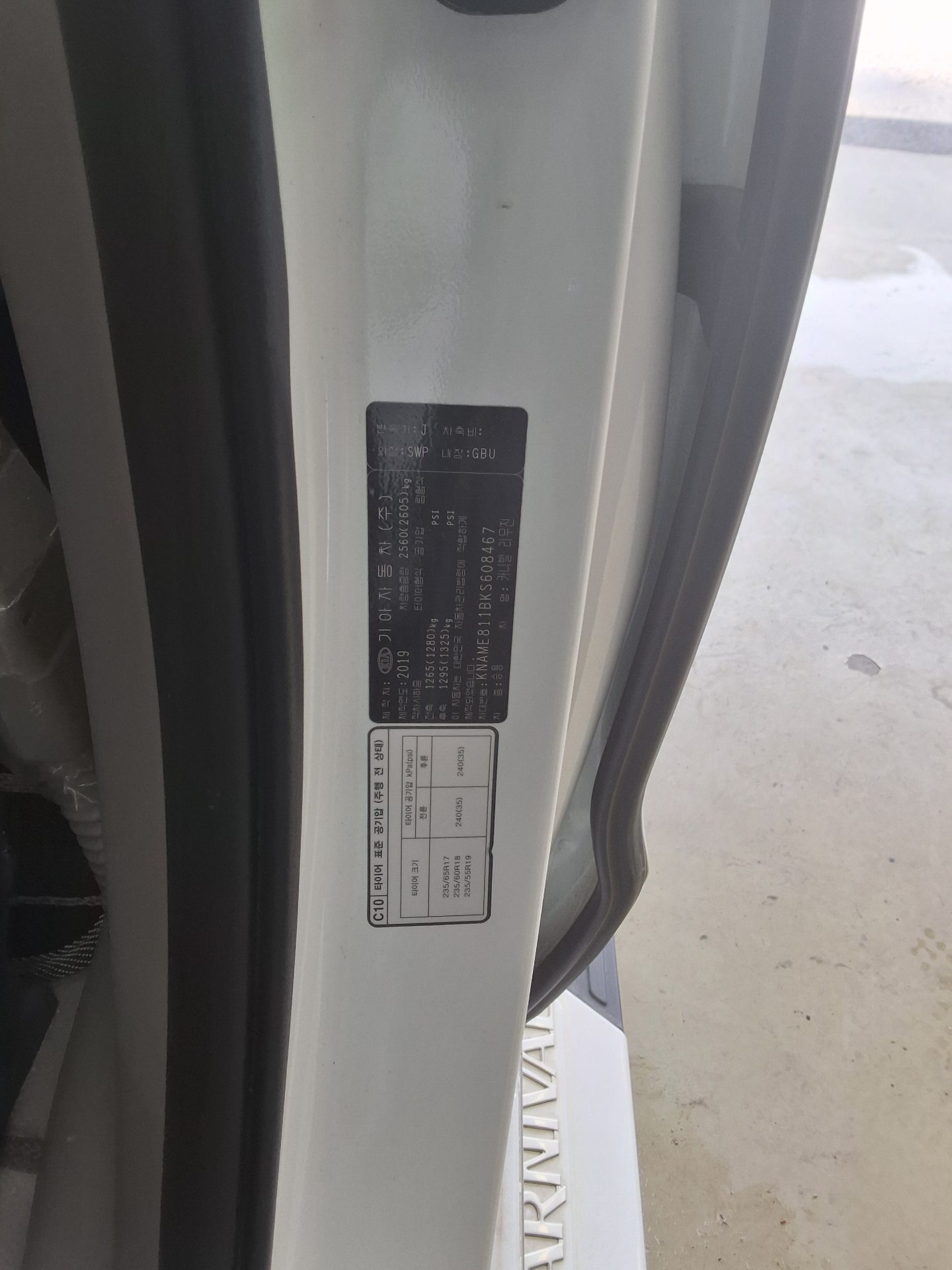 2019 - kia carnival